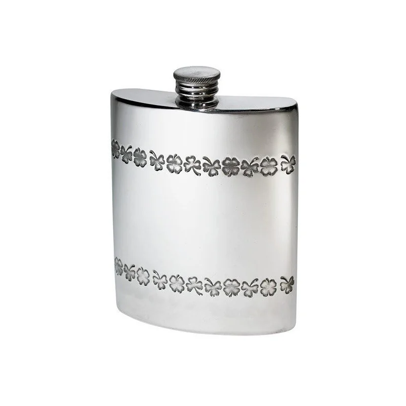 Shamrock Kidney Hip Flask