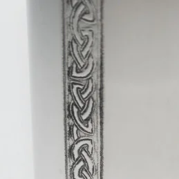 Vertical Celtic Bands Kidney Hip Flask