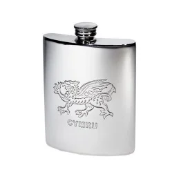 Welsh Dragon Kidney Hip Flask