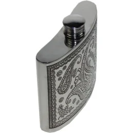 Paisley Style Kidney Hip Flask
