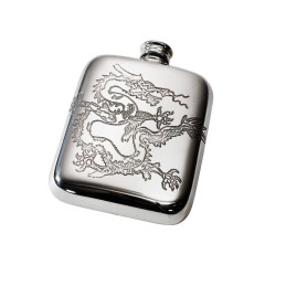 Chinese Dragon Pocket Flask