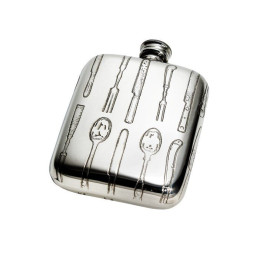 Knife Fork Spoon Pocket Flask 4oz