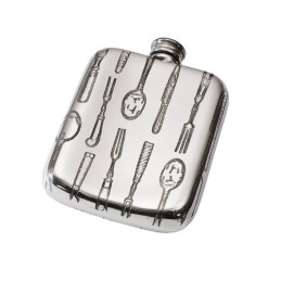 Knife Fork Spoon Pocket Flask 4oz