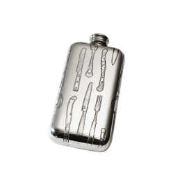 Knife Forks Spoon Pocket Flask 3oz