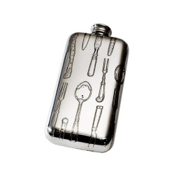 Knife Forks Spoon Pocket Flask 3oz