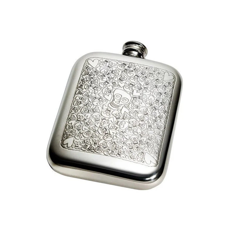 Love Skull Pocket Flask