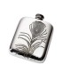 Peacock Feather Pocket Flask