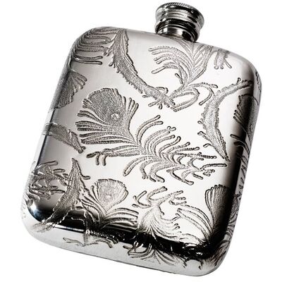 Peacock Pocket Flask 4oz