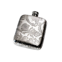 Peacock Pocket Flask 4oz