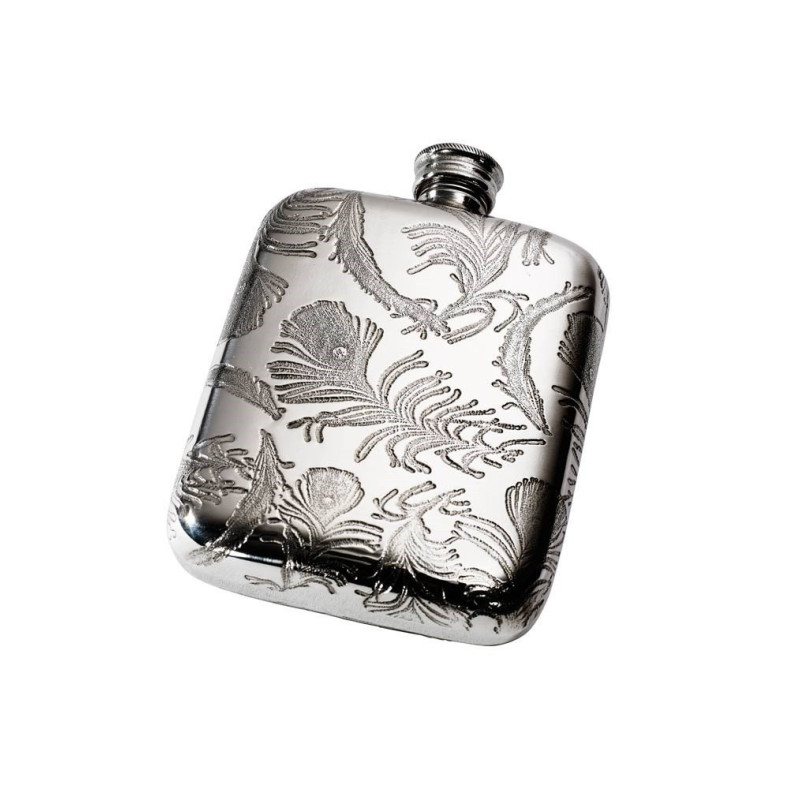 Peacock Pocket Flask 4oz