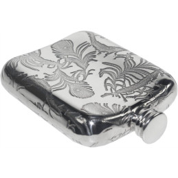 Peacock Pocket Flask 4oz