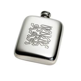 Three Lions Pocket Flask