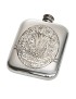 Usquabae Thistle Skull and Hearts Pocket Flask
