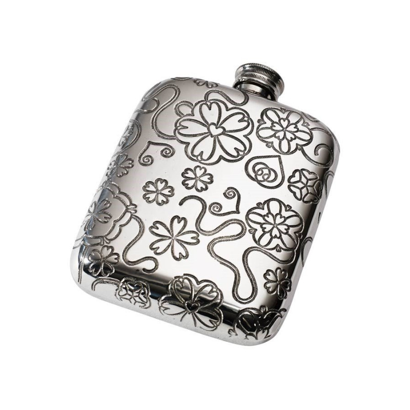 Yorkshire Rose Pocket Flask