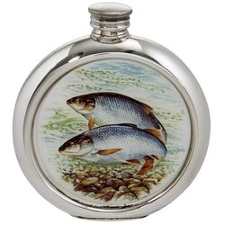 Roach Round Picture Flask