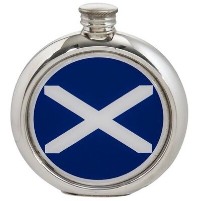St Andrews Flag Round Picture Flask