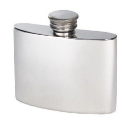 Plain Kidney Hip Flask 2oz