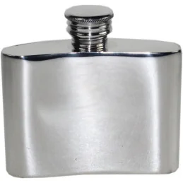 Plain Kidney Hip Flask 2oz