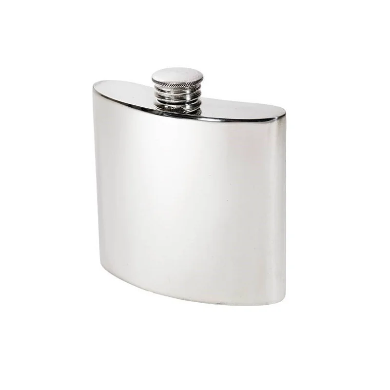 Plain Kidney Hip Flask 4oz
