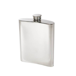 Plain Kidney Hip Flask 6oz
