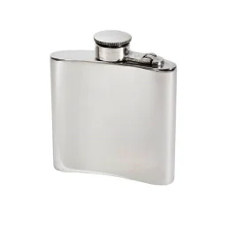Plain Kidney Hip Flask With Captive Top 4oz
