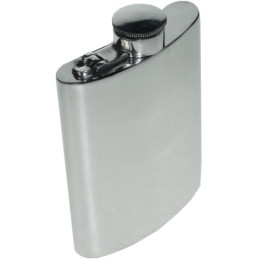 Plain Kidney Hip Flask With Captive Top 6oz