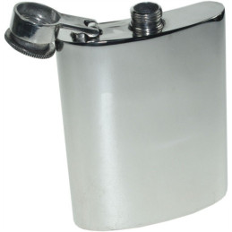 Plain Kidney Hip Flask With Captive Top 6oz