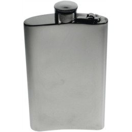 Plain Kidney Hip Flask With Captive Top 8oz