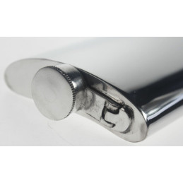 Plain Kidney Hip Flask With Captive Top 8oz