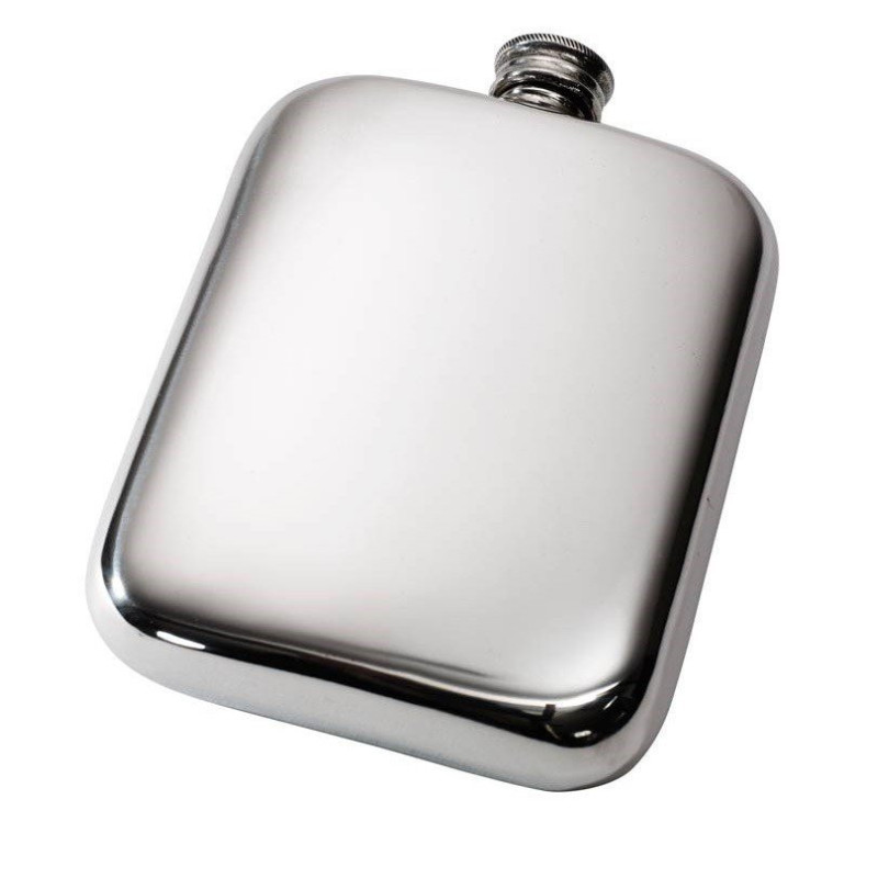 Plain Pocket Flask 6oz
