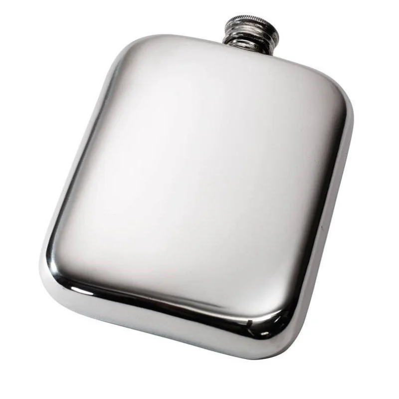 Plain Pocket Flask 6oz