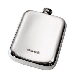 Plain Pocket Flask 6oz