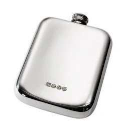 Plain Pocket Flask 6oz