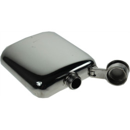 Plain Pocket Flask With Captive Top 4oz