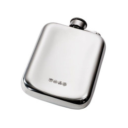 Plain Pocket Flask With Captive Top 6oz